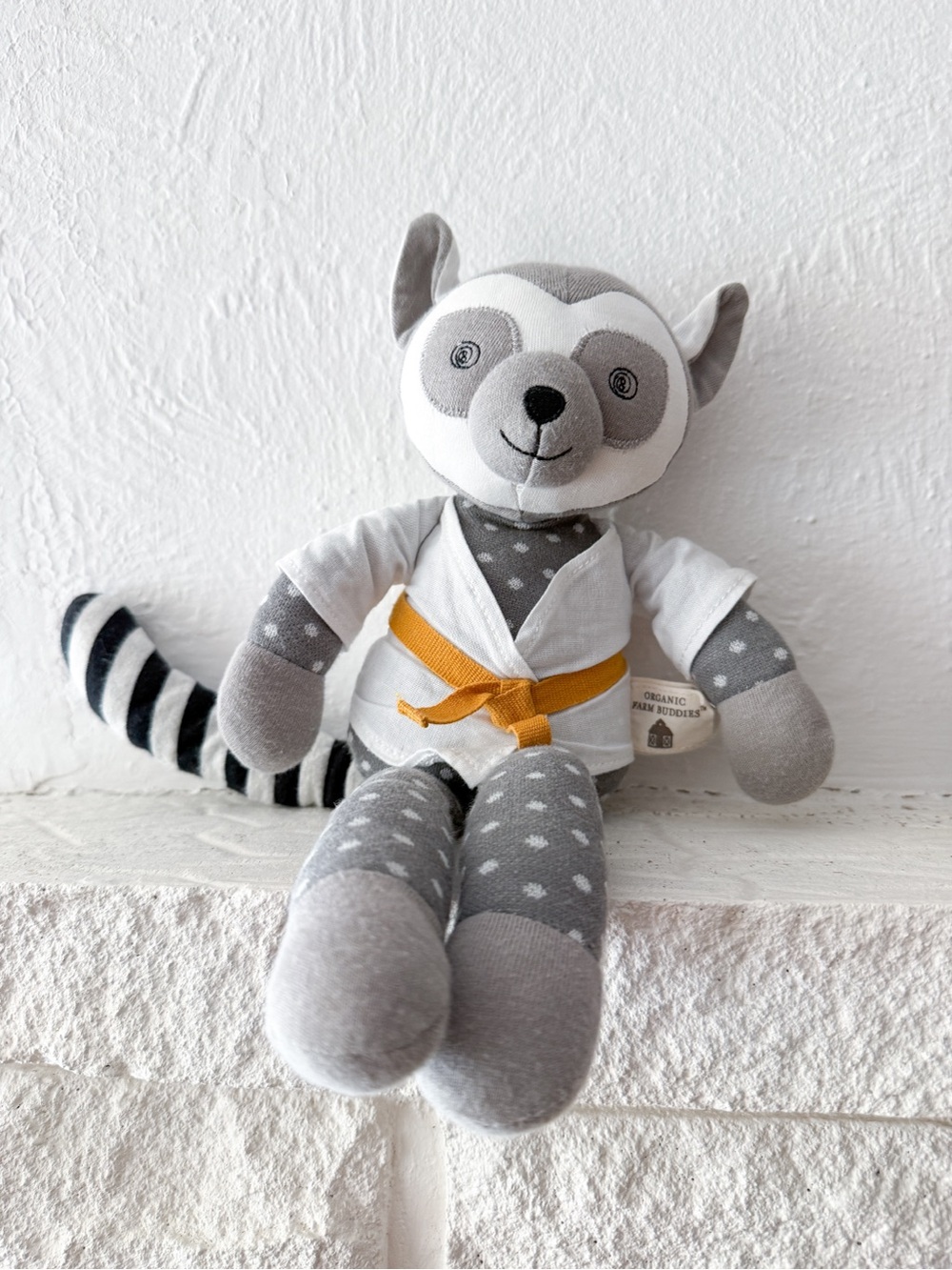 Apple Park Organic Farm Buddies Bruce Lemur plush toy